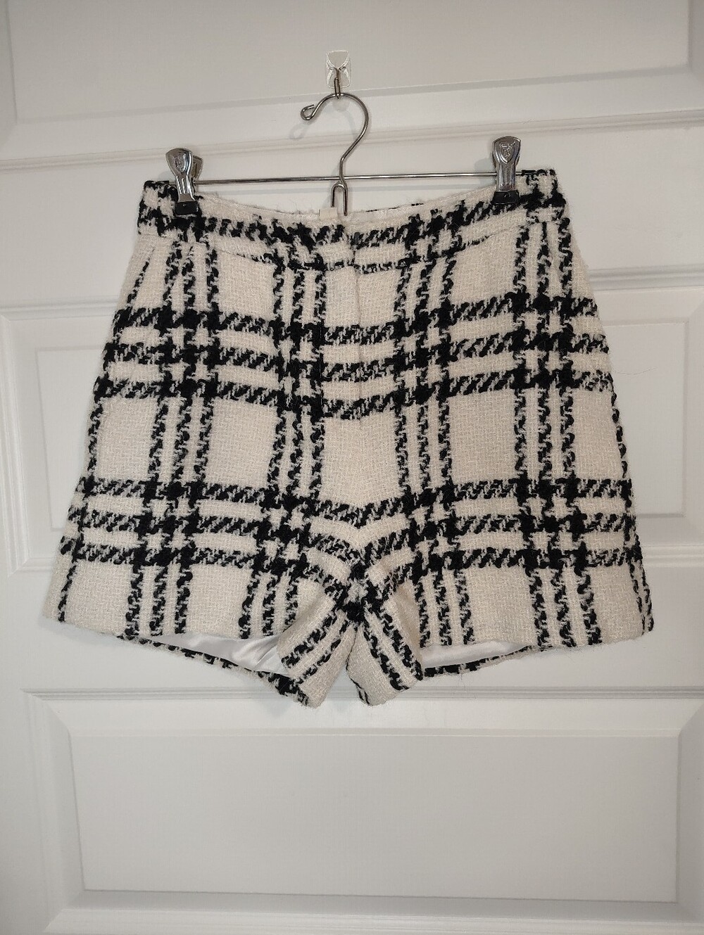 Ted Baker Wool Blend Tweed Check Shorts